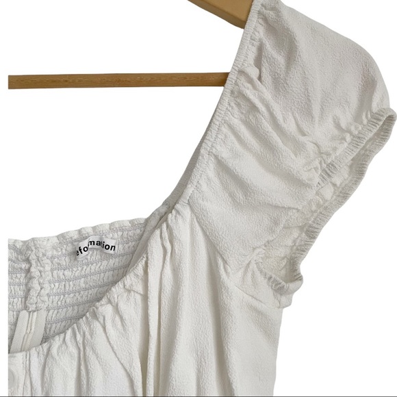 Reformation Honor Off the Shoulder Button Up Top - Picture 5 of 8